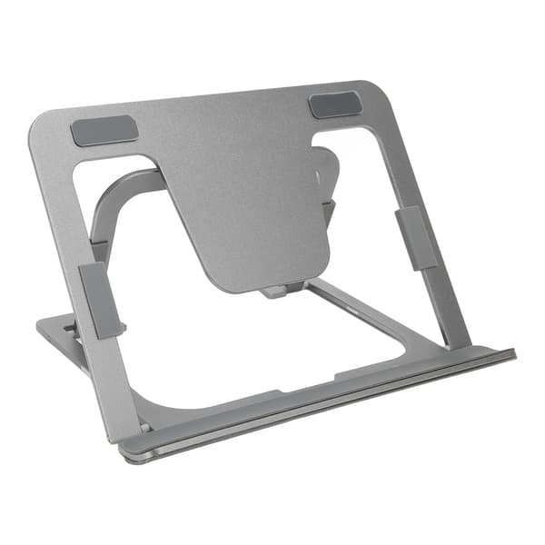 Tabletstativ Bærbart aluminiumslegering Sammenfoldeligt gråt skrivebord Telefon Tablet Tegneholder til 5 til 14 tommer mobiltelefon Tablet