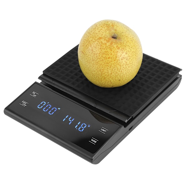 Elektronisk kaffevåg Digitala köksvågar med timer LCD-display 0,1g-3kg