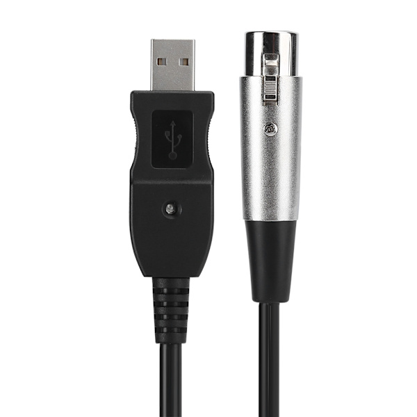 Mikrofon Mic Link Kabel Adapter USB til XLR Mikrofon Link Kabel Ledning 3 Meter