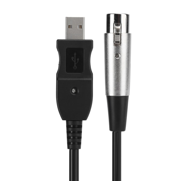 Mikrofonin mikrofoniliitäntäkaapelisovitin USB -XLR-mikrofoniliitäntäkaapelin johto 3 metriä