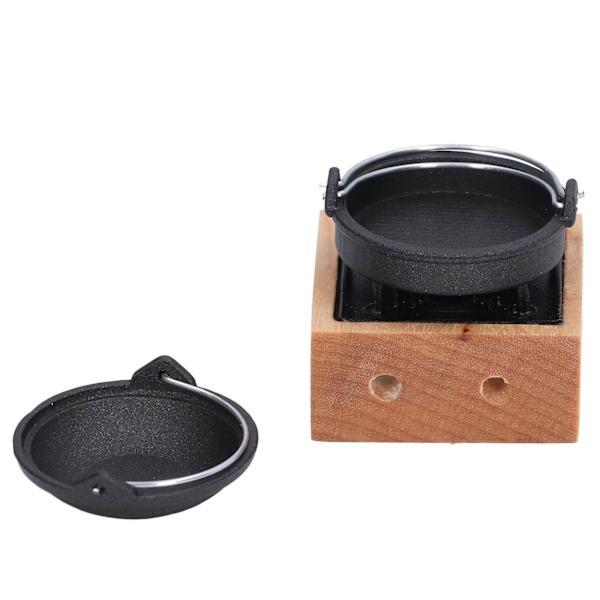 1:12 Dockhus Miniatyr Hot Pot Rack Utsökt Mini Kök Pryl Dekorativa Dockhus Kök Tillbehör
