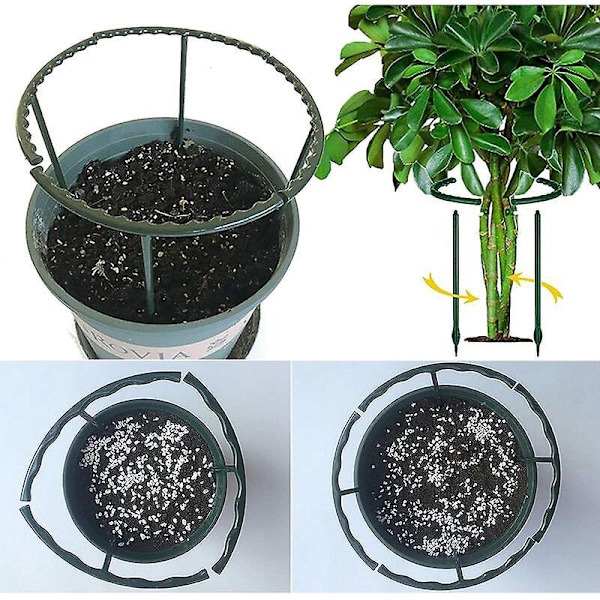 10 stk. Plantestøtte Plantestøtter Havestøtte til Planter Havestøtte til Blomster til Orkideer, Tomater, Pæoner, Liljer, Roser