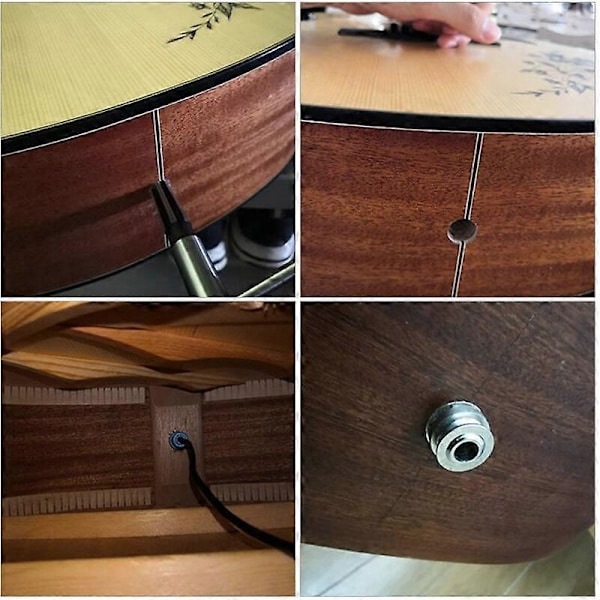3-13mm Akustisk Gitar Pickup Bor Bits Hale Spiker Hull/Boring/Kjedelig Instrument Reparasjonsverktøy