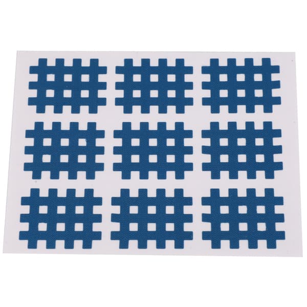10 STK/pose Elastisk Spiral Kryss Kinesiologitape Fysioterapi Kryssbånd 74x98mm Dyp Blå