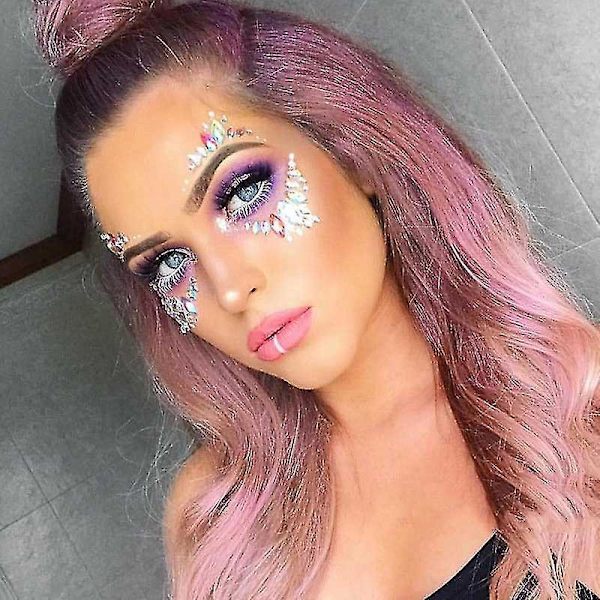 Rhinestone-stenar för ansikte och kropp - Perfekt för temafester och festivaler