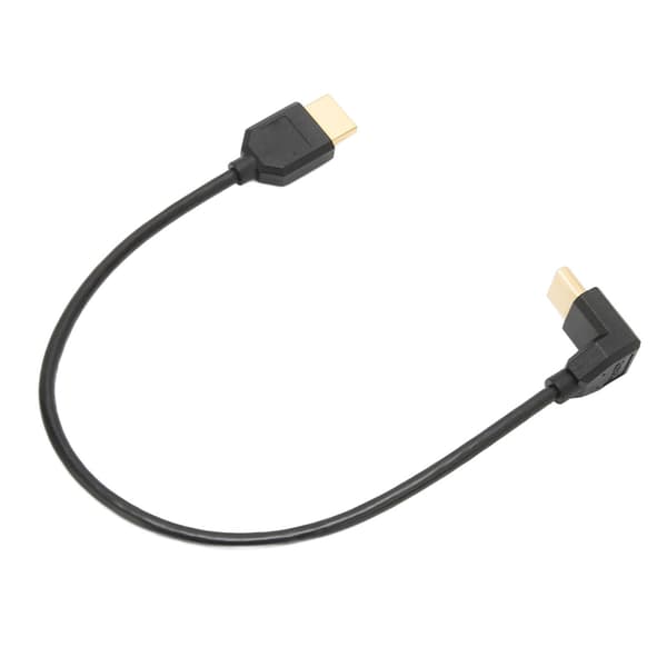 90 graders nedåtriktad HD Multimedia Interface-kabel 48 Gbps guldpläterad flexibel HD 8K HD Multimedia Interface-kabel för bärbara datorer