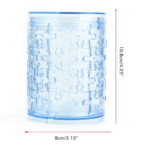 3D Kristallpussel Byggkloss DIY Spargris Pussel Transparent Spargris Pengalåda