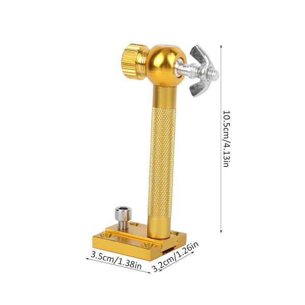 Aluminiumlegering Lättviktsbärbar universal Fiskestol Nattljusfäste Tillbehör Tackle Tillbehör Guld