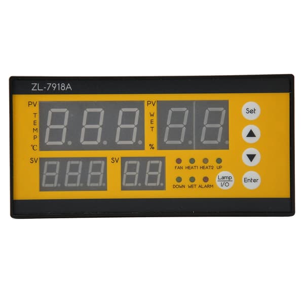 Æginkubator Controller Fugtighed Temp Kontrol Præcis Fuld Automatisk Rugemaskine Controller 100 til 240V