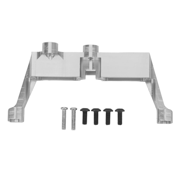 Differentialspärr Servo Fäste Aluminiumlegering RC Styr Servo Fäste och Skruvar för 1/10 RC Bil Silver