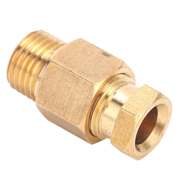 Oljerørkobling Albue Messing Rett Blokkkobling Adapter for Rørforbindelse PD610