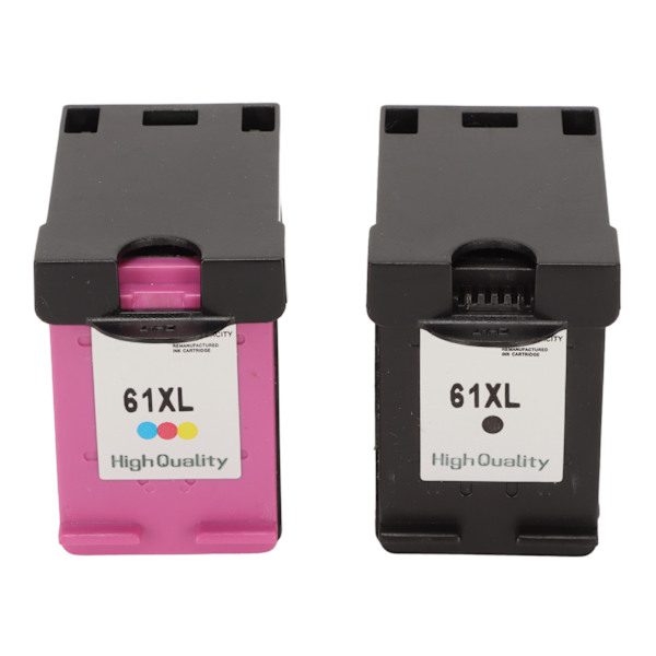 2st färgade svarta 61XL bläckpatroner ersättning för HP för Envy 4500 för Deskjet 1000 1056 1510 1512 1010 för OfficeJet 4630