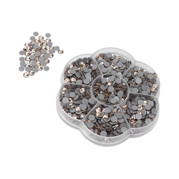 1000 stk. skinnende, transparente dekorative rhinestones til neglekunst til piger og kvinder JM201, guld