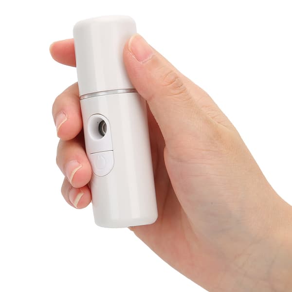 Nano Mist Sprayer Dyp Hydrerende Bærbar USB Ansiktsdampende Hudpleie Luftfukter (Hvit)