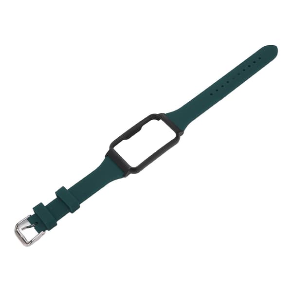 Urrem med etui Udskiftning Silikone Armbånd Ur Tilbehør til Oppo Free Sortgrøn