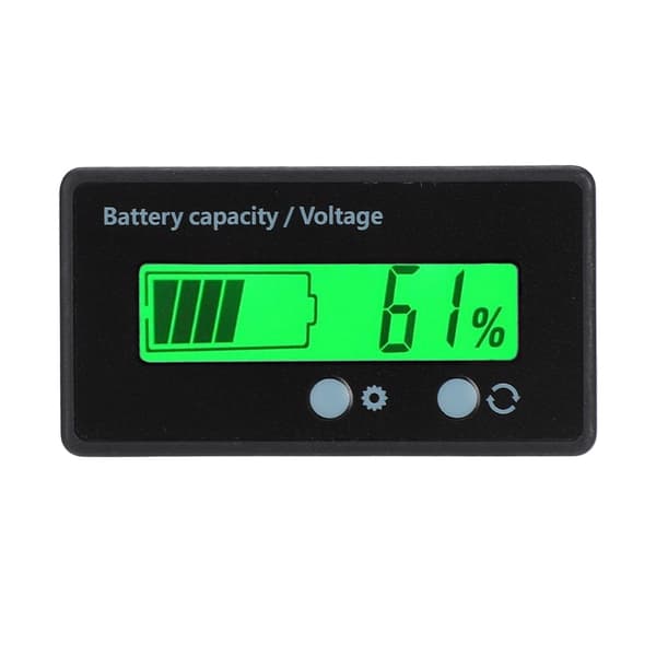 GY-6GS Batteriström LCD-display Voltmeter 12-84V med ljuslarmfunktion (grönt ljus)