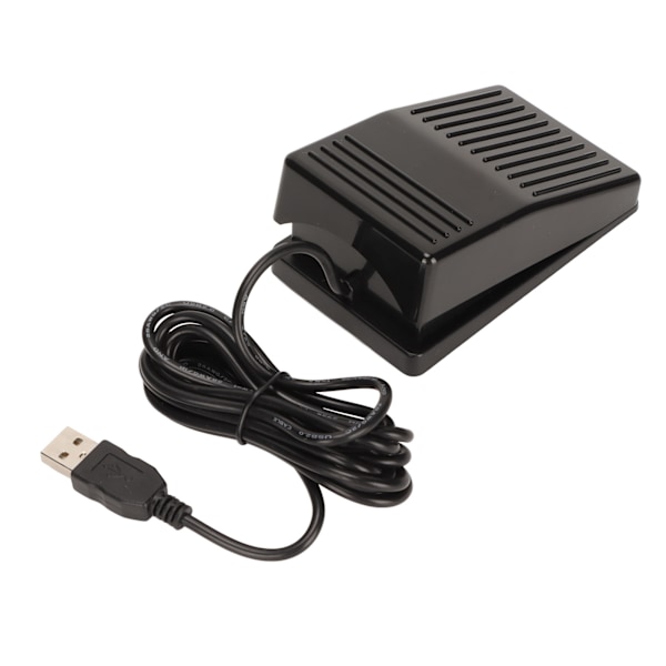 USB-fotswitchpedal, mekanisk switch, multifunktionell, enkelsidig fotswitchpedal med 2 meter kabel för dator