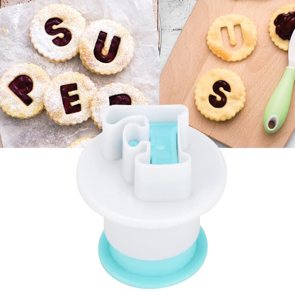 26 STK Bokstavform DIY Kjeks Bakeform Kakestikker Fondantkutter (Store Bokstaver)