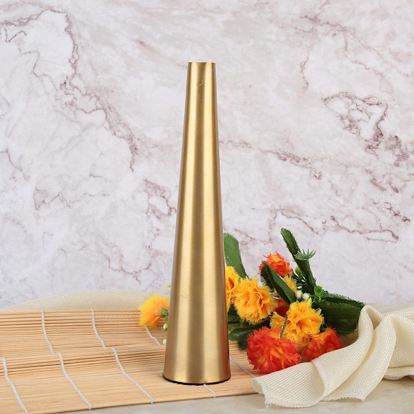 Konisk metallbordvasedekorasjon Rose Flower Holder Cup Stue Studie Håndverk