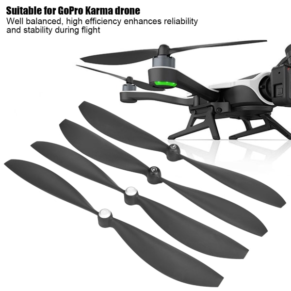 2 par CW CCW ABS-erstatningsbladpropeller for GoPro Karma Drone