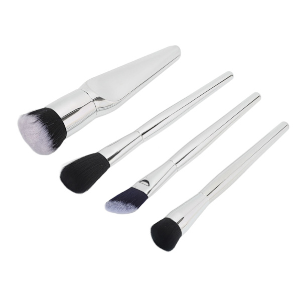 4 st set elektroplåt Bekvämt beröringsmjukt borste kosmetiska set Makeup Tool Sliver