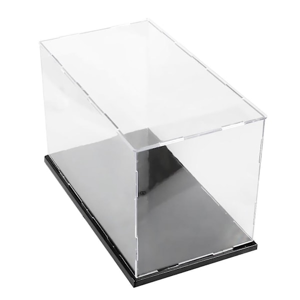 30 x 15 x 15 cm + 20 x 10 x 10 cm Klar Akryl Display Case Støvtæt Beskyttelse Bokse
