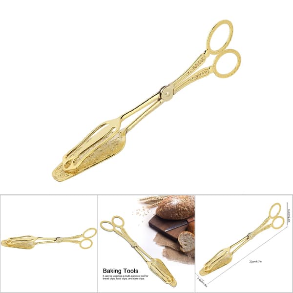 Brødtang Grønnsaksklyper Kaketang Buffetklyper Grilltang (Gull spiss hode)