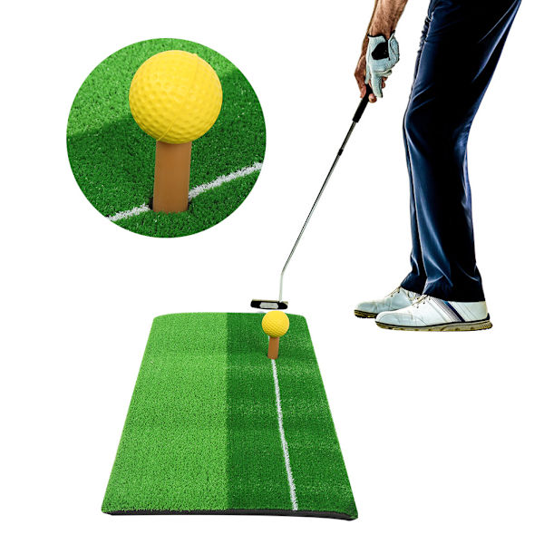 28 x 50cm Kannettava golfharjoittelualusta, miniputteri, ulko- ja sisäharjoitteluväline aloittelijoille