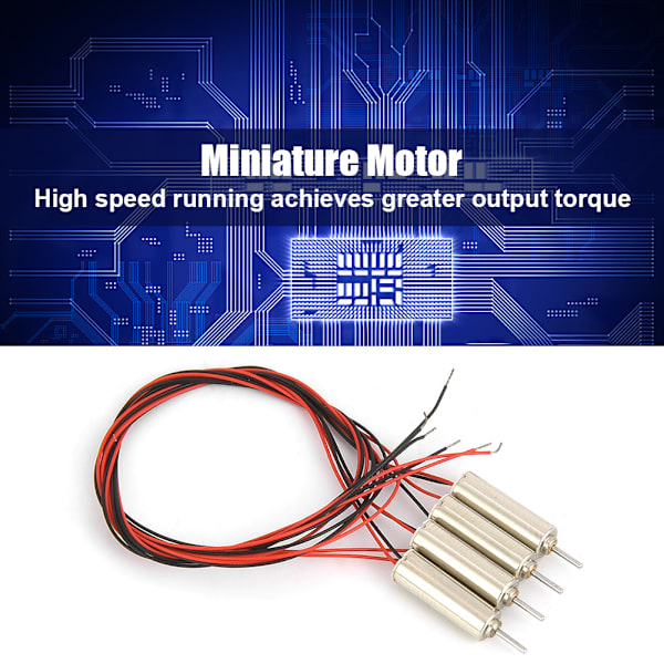 4st DC 4,5V 31440RPM Coreless Motor 4x12mm Micro Motor för RC Helikopter Toy