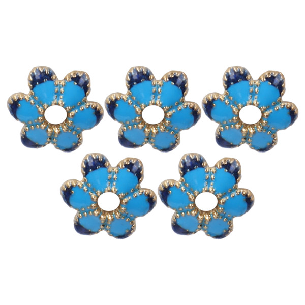 30 stk Folwer Shape Bead Caps Legering Halskjede Armbånd Torus for Smykker DIY Tilbehør