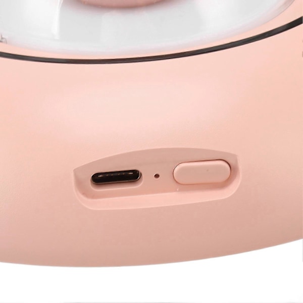 Mini Luftfugter Sød Kat Skulptur Bærbar Støjsvag Skrivebords Luftfugter til Hjemmekontor USB Stik i Pink Zekai