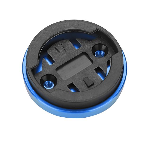 Mountain Road Bike Computer Holder Stem Top Cap Stopwatch GPS Speedometer Mount (Blå)