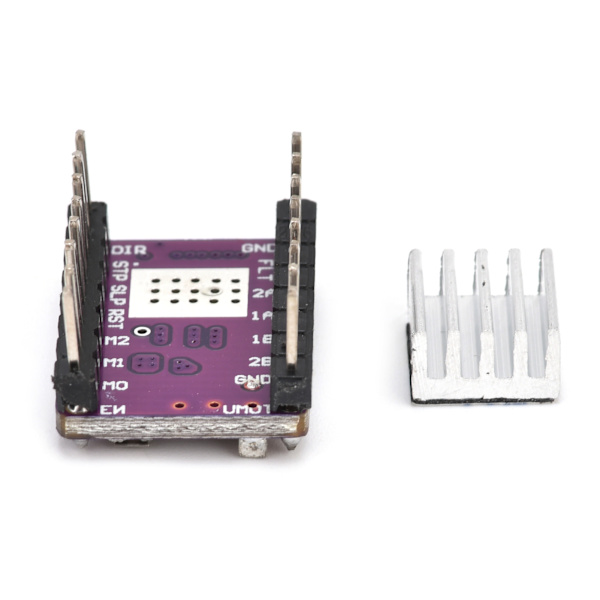 StepStick stepmotor dykkermodul 3D-printertilbehør med køleplade DRV8825 DC 8,2‑45 V
