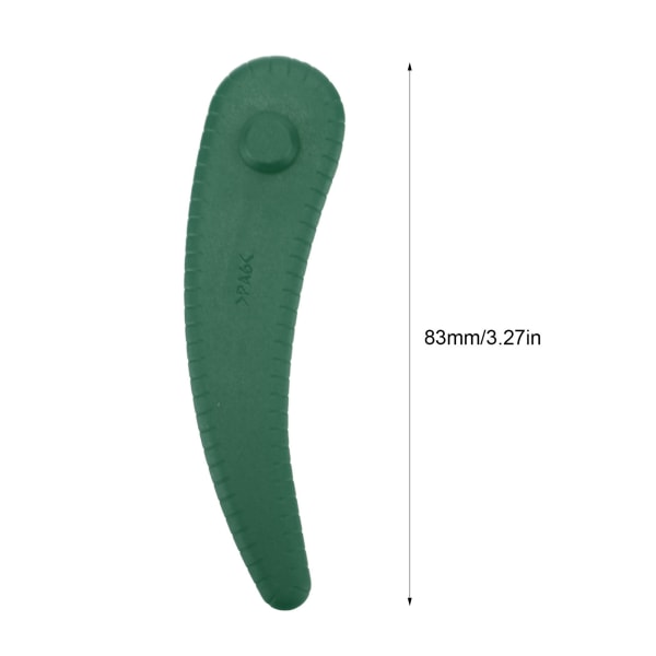 25 st Gräsklippare Trimmerblad ABS Flexibel Snabbklippning Hushållsgräsklipparblad för Bosch-Green