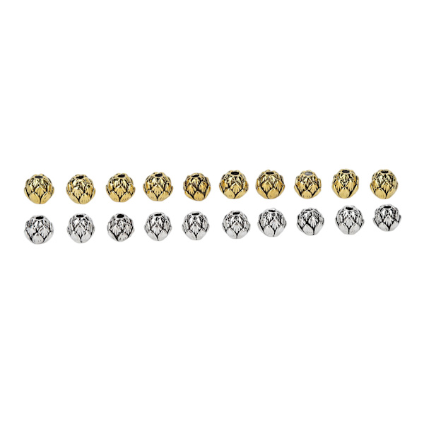 20 stk. legering skægperler retro hår rør perler smykker DIY vedhæng til armbånd halskæde fremstilling