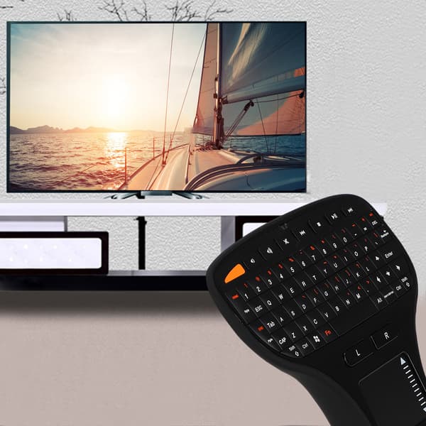 Mini Touch Control Intelligent Mus Multimedia 2.4G Trådlöst Mus Tangentbord 2 i 1