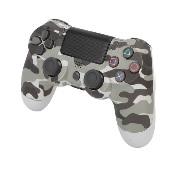 Spelkontroll Dubbel Vibration Känslig Trådlös Kontroll Gamepad för PS4 Slim Pro för PS5 Kamouflage Grå