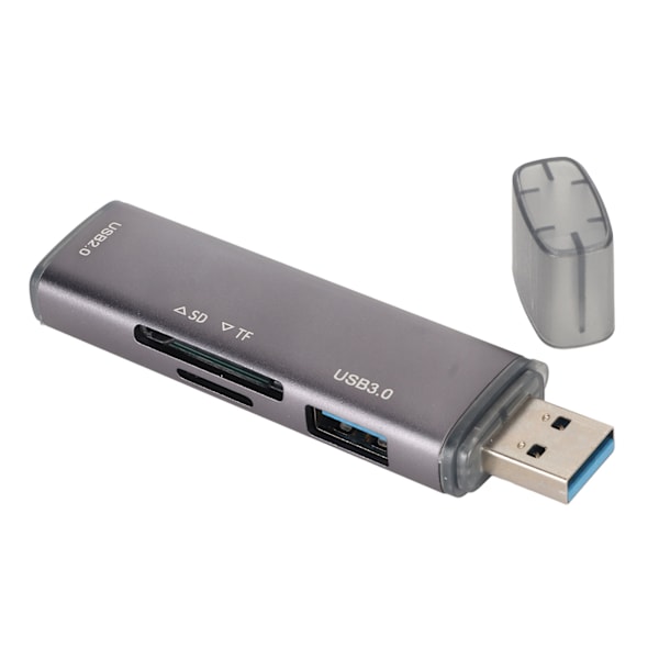 USB 3.0 Hub 4 portar 300MB/S Överföring Plug and Play Aluminiumlegering USB Splitter för PC-minneskort