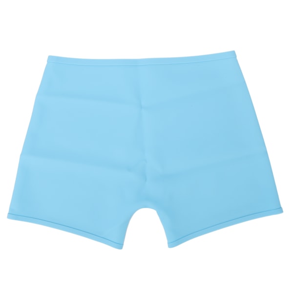 Damsilikonbadshorts 4 hörn Vattentät läckagetät elastisk menstruationsbadshorts för sommarblå