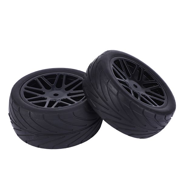 4st 1/10 Universal RC bilhjul Bandfordonsdäck Däck Fjärrkontroll Biltillbehör 85mm svart