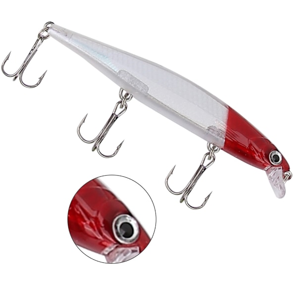 HENG JIA 11CM Levende Lokvogels Kunstmatige Minnow Vislure Met Haken (I)