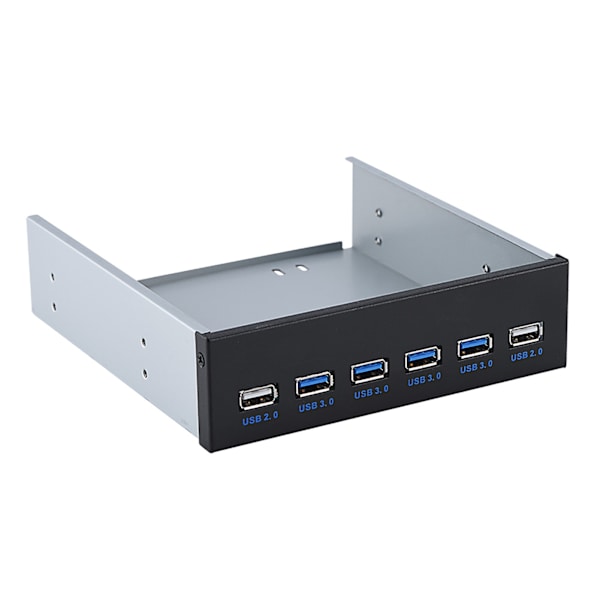 19-nastainen 4 * USB3.0 + 2 * USB2.0 6 -liitäntä metallinen etupaneelin USB keskitin