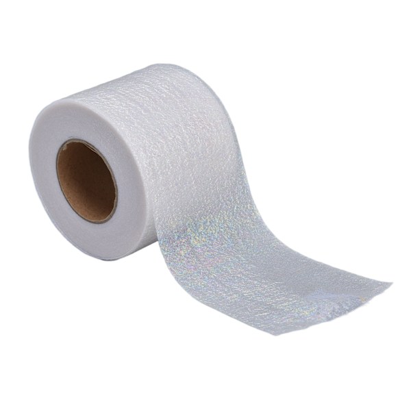 Symphony Ribbon Gradient Julband Rulle DIY Hemmagjorda Barnbåge Hårprydnad Tulle Rulle Vit