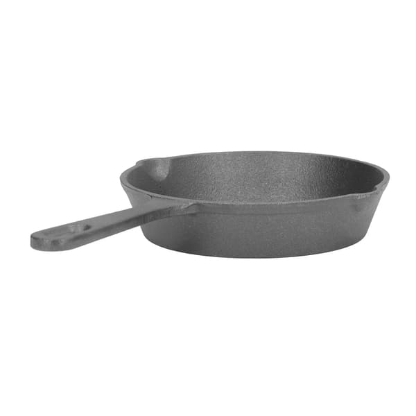 14 CM Diameter Støpejern Mini Stekepanne Flatbunnet Non-stick Stekepanne for Husholdningskjøkken