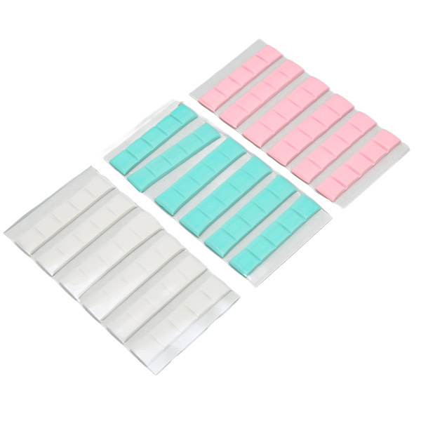 Manicure Clay klæbemiddel Genanvendeligt Aftageligt Nail Art Stand Clay til falske neglespidser Display Praksis 3 farver