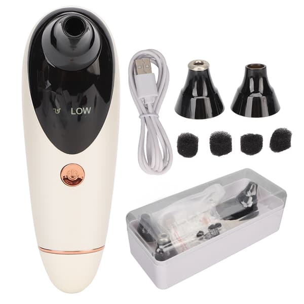 Elektrisk hudormefjerner Comedo Suction Removal 2 stk. prober 4 tilstande Pore Vacuum Blackhead Remover
