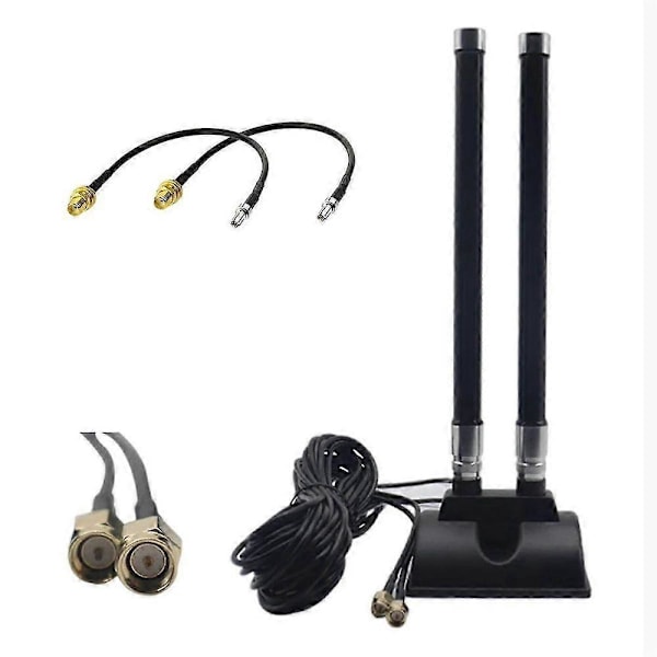 5G CPE Router Antenn LTE SMA Hane Antenn Hög Förstärkning 46DBi 5G Extern Förlängningskabel Magnetisk Bas Antenn