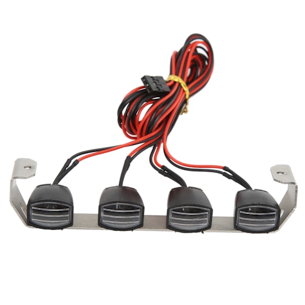 RC Ljusramp LED-lampor Fyrkantig Taklampa DIY Strålkastare för SCX10 1/10 RC Bil Crawler4 Lampor