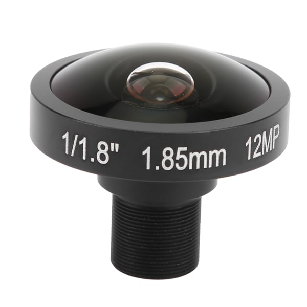 1,85 mm kamera Fisheye-objektiv 12 MP HD vidvinkel M12-gränssnitt Universal för de flesta kameror