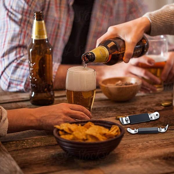 Magnetisk Rustfrit Stål Flaskeåbner Sæt til Camping og Rejser - 3 Stykker